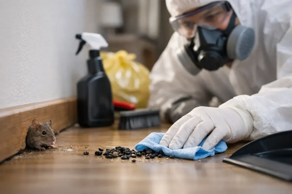 Hantavirus Cleanup for Rodent Droppings at Home