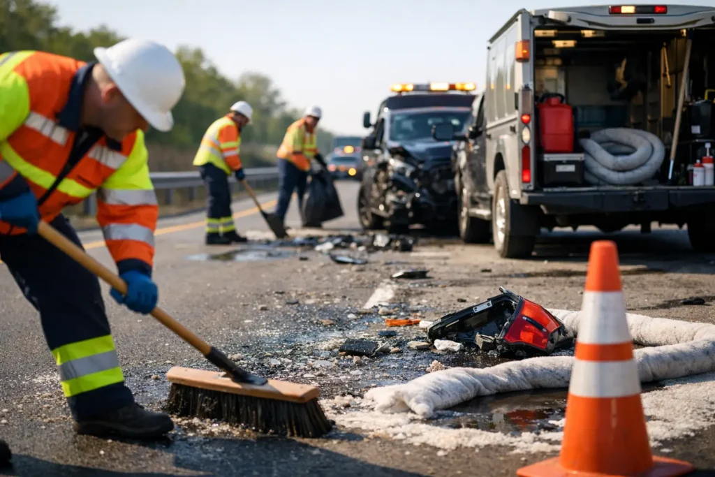 Roadway Accident Cleanup Services That Clear Hazards