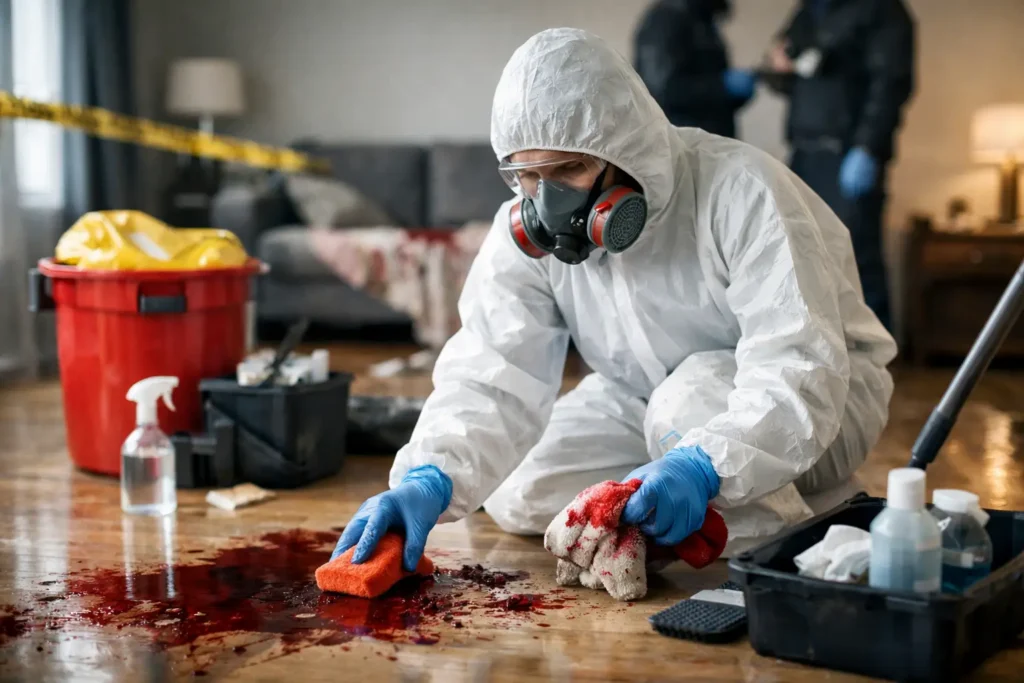 A Homicide Cleanup Restoration Example, Step by Step