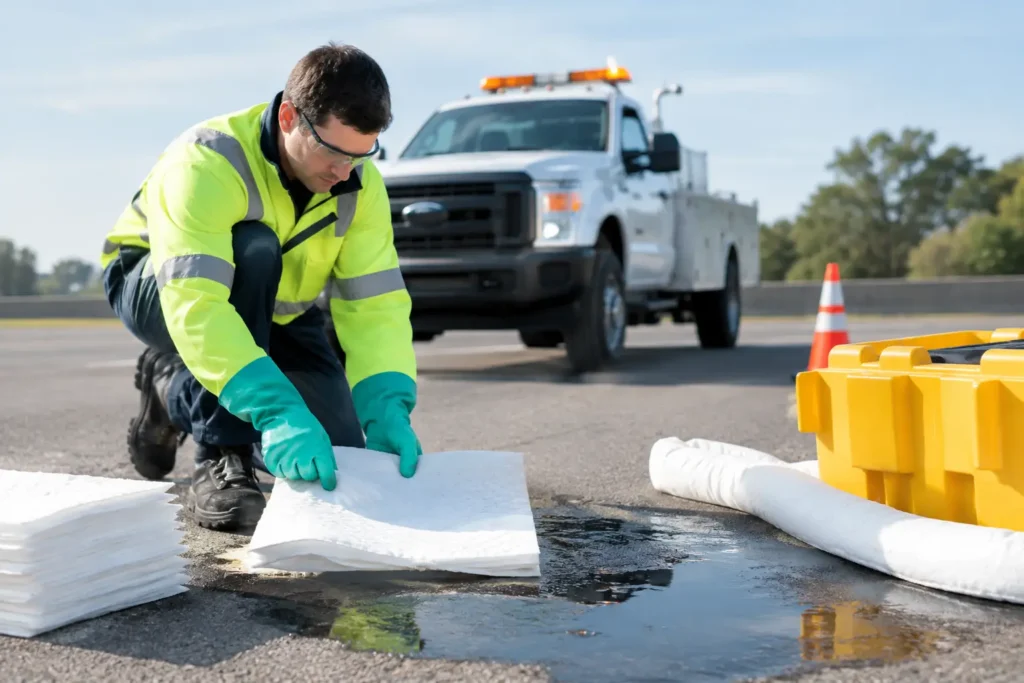 Roadway Fluid Spill Response Guide for Safe Cleanup
